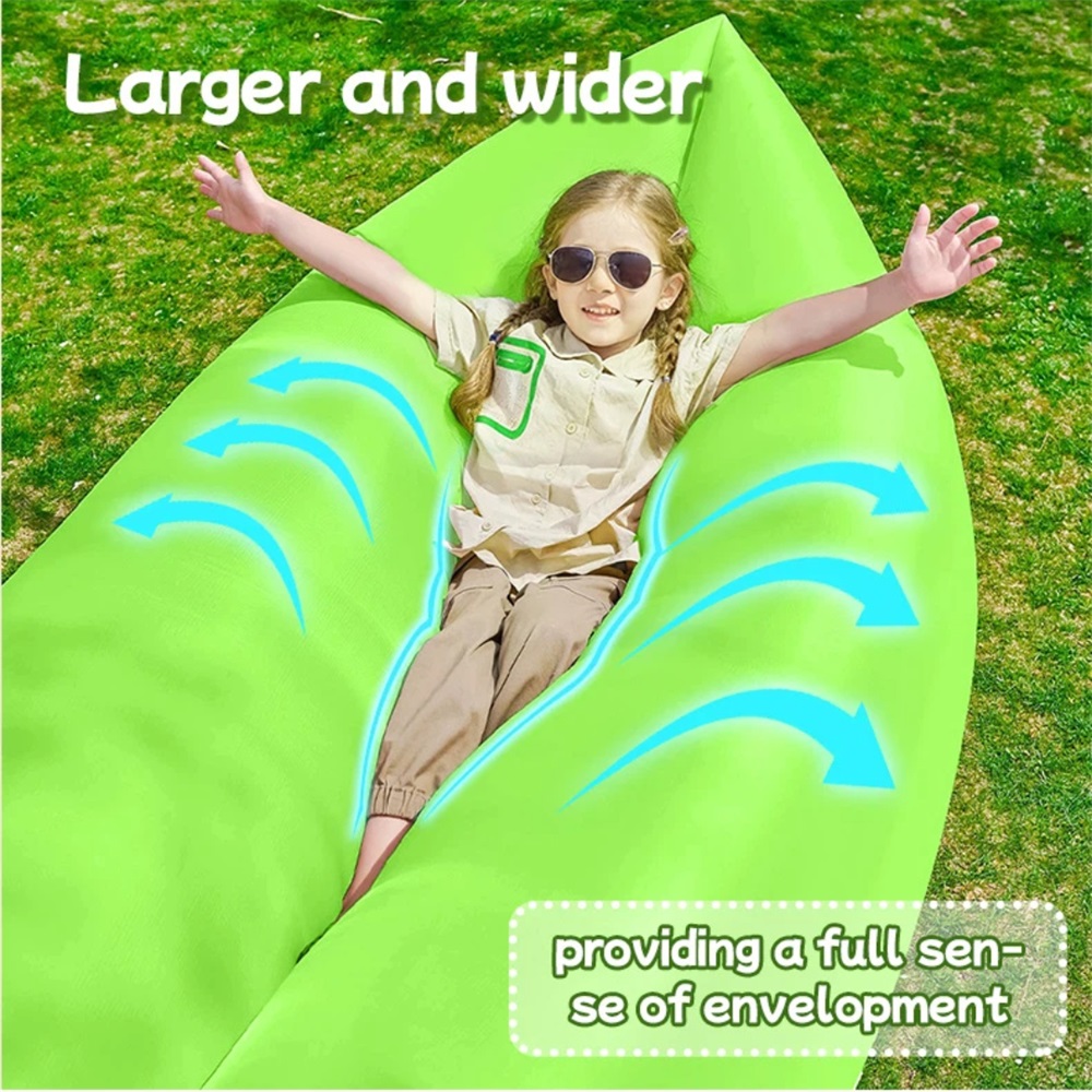 Pool Lounger Inflatable - Draagbare luchtbank, waterdicht, snel opblaasbaar ligbed