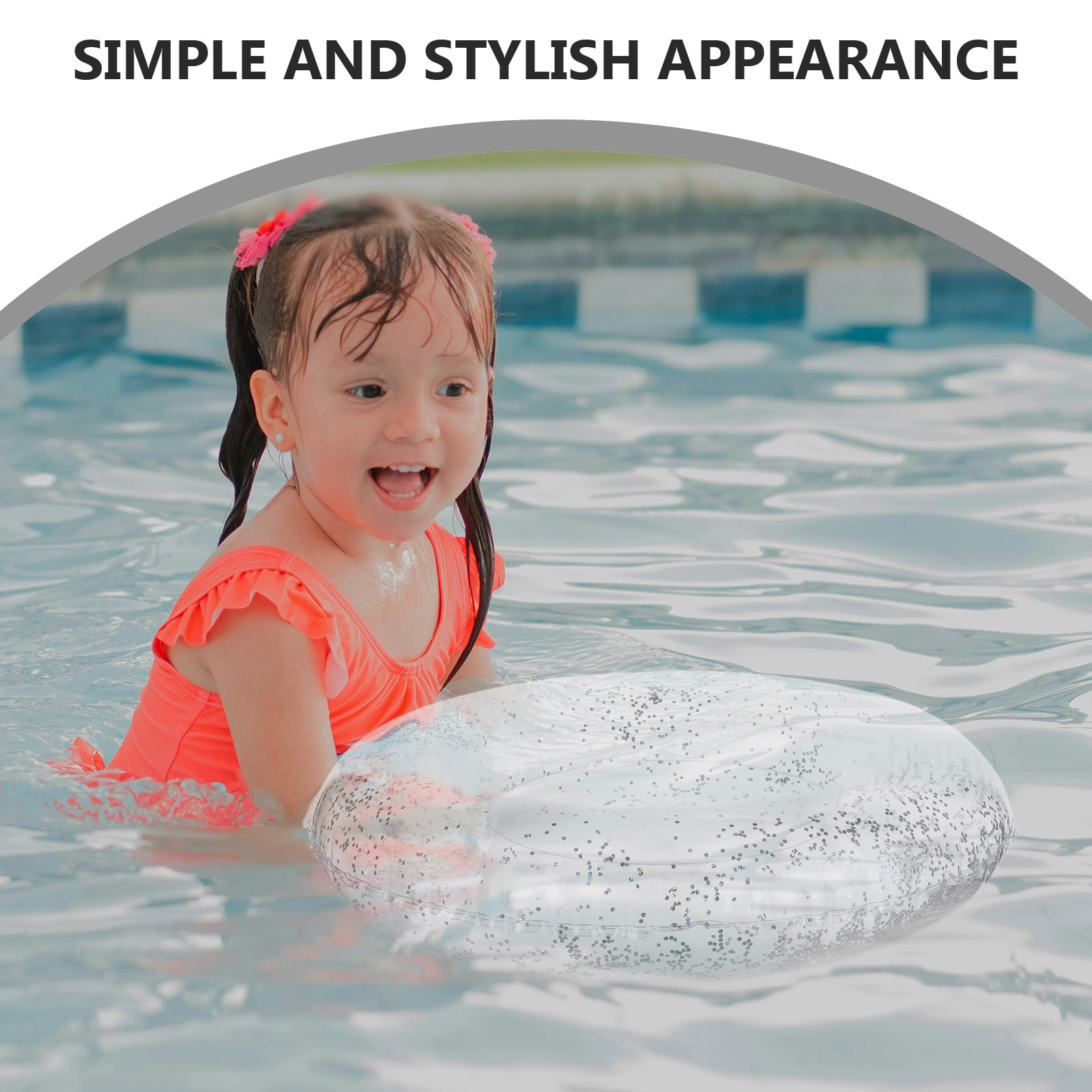 Pool Float Ring Inflatable - 60 cm PVC zwemring opblaasbaar kleurrijk