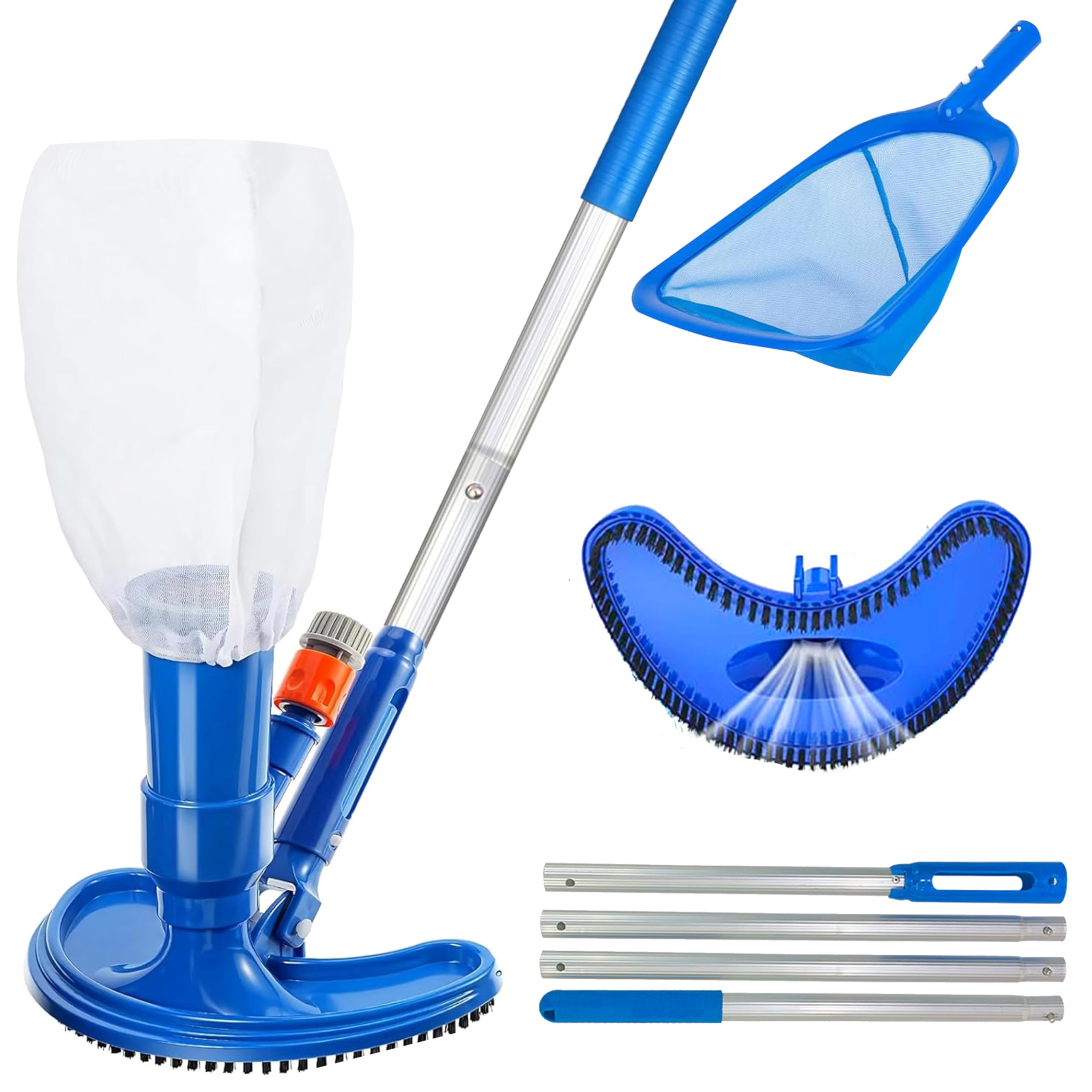 Pool Vacuum Manual - 60-inch zwembadstofzuiger Handheld telescopische paal Draagbare