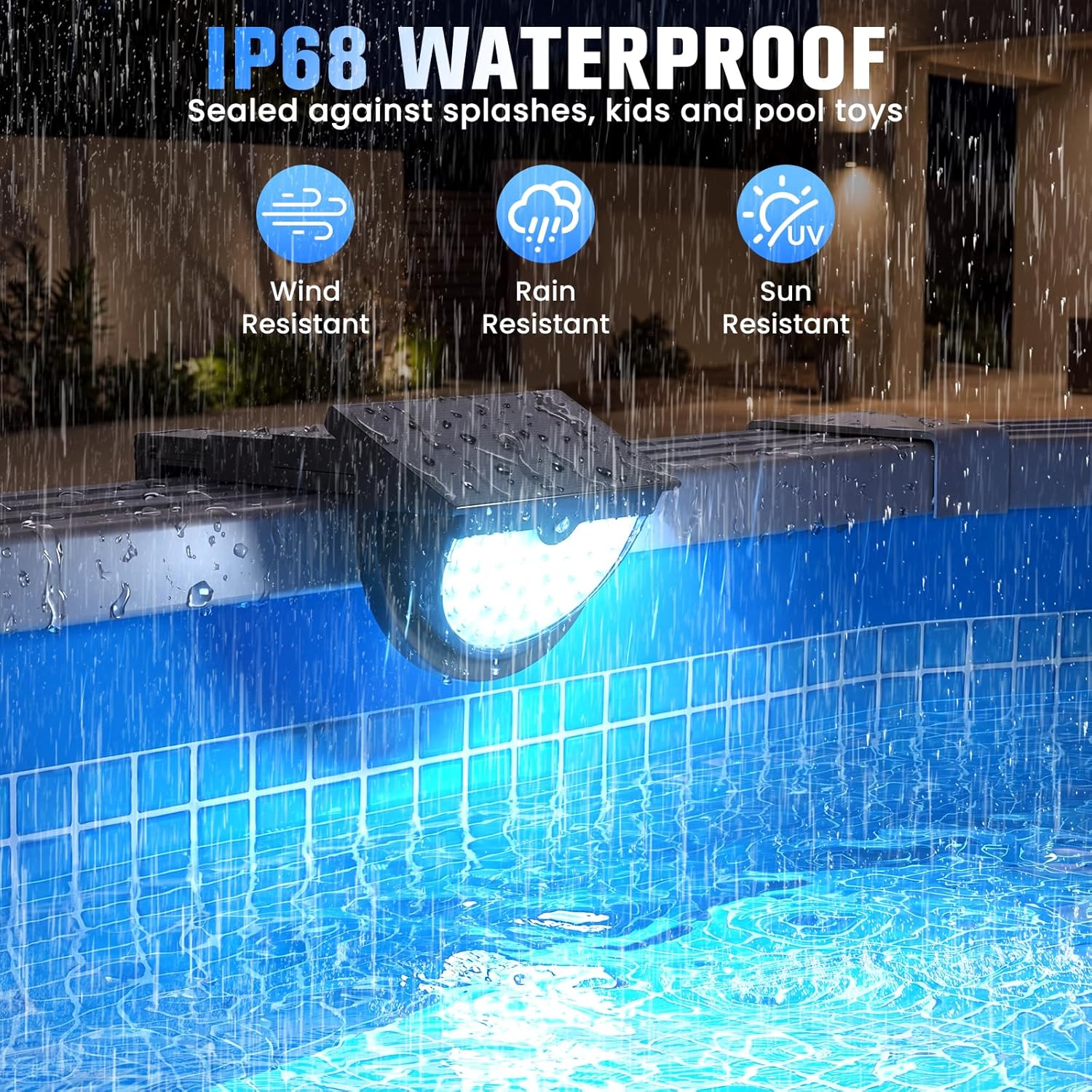 Zonne-zwembadverlichting voor  - Pool Light Solar Rechargeable recensie en prijs