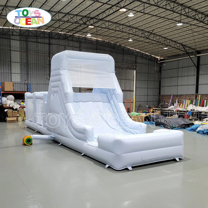 Witte opblaasbare waterglijbaa - Water Slide Inflatable recensie en prijs