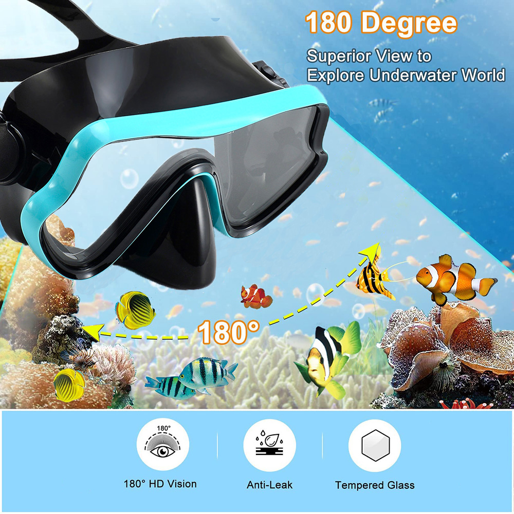 Duikmasker Zwembril Scuba Snor - Snorkel Mask Full Face recensie en prijs
