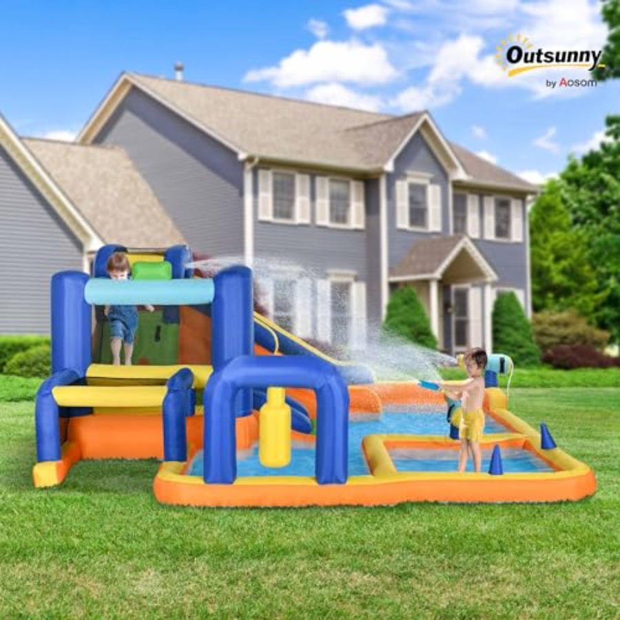 Opblaasbare waterglijbaan 7-in - Water Slide Inflatable recensie en prijs