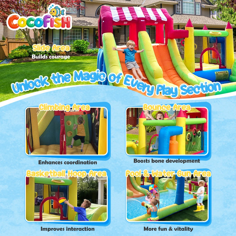 Cocofish Cocofish Tuin Zomer W - Water Slide Inflatable recensie en prijs