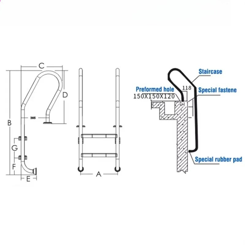 Roestvrijstalen 3/4-traps bove - Pool Ladder Above Ground recensie en prijs