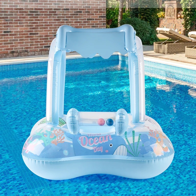 Opblaasbare zwemband met zonne - Pool Lounger Inflatable recensie en prijs