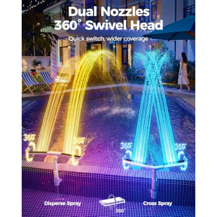 Zonne-aangedreven zwembadfonte - Pool Light Solar Rechargeable recensie en prijs