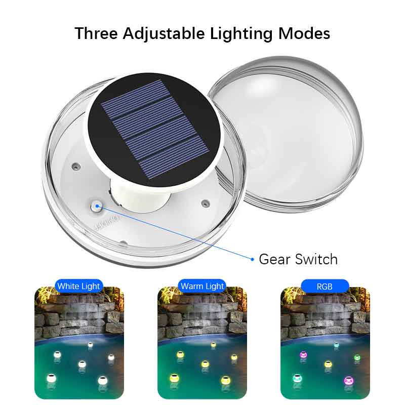 Zonne-aangedreven drijvende zw - Pool Light Solar Rechargeable recensie en prijs