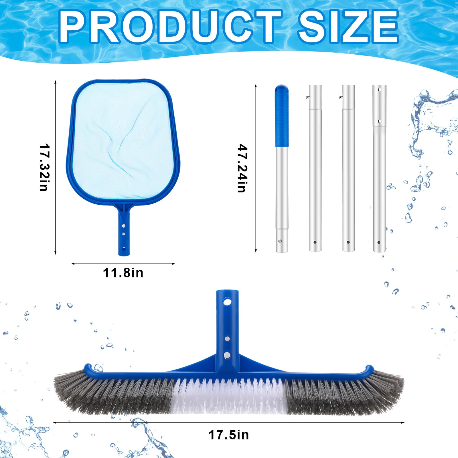 3-delige zwembadreinigingsset  - Pool Skimmer Net recensie en prijs