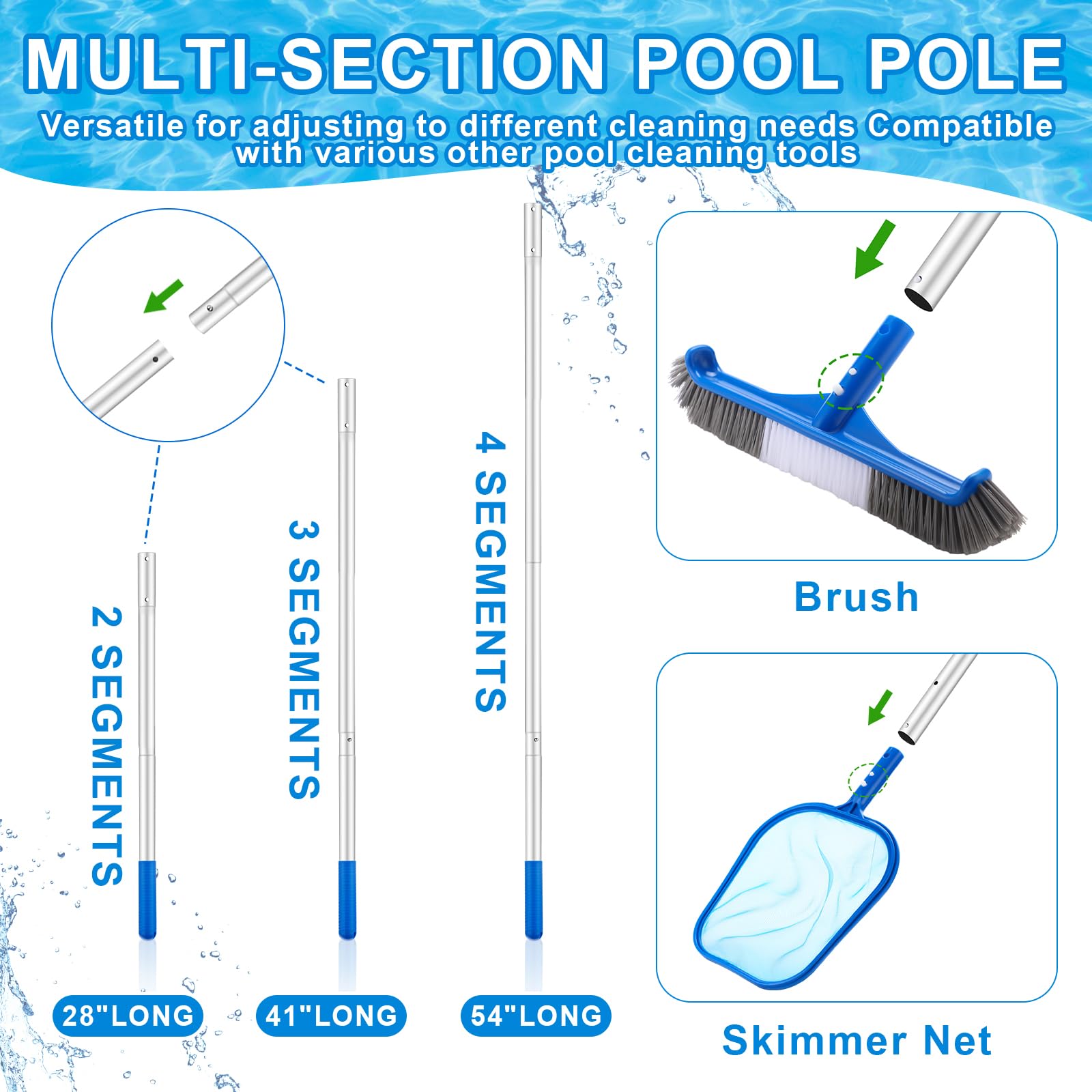 3-delige zwembadreinigingsset  - Pool Skimmer Net recensie en prijs
