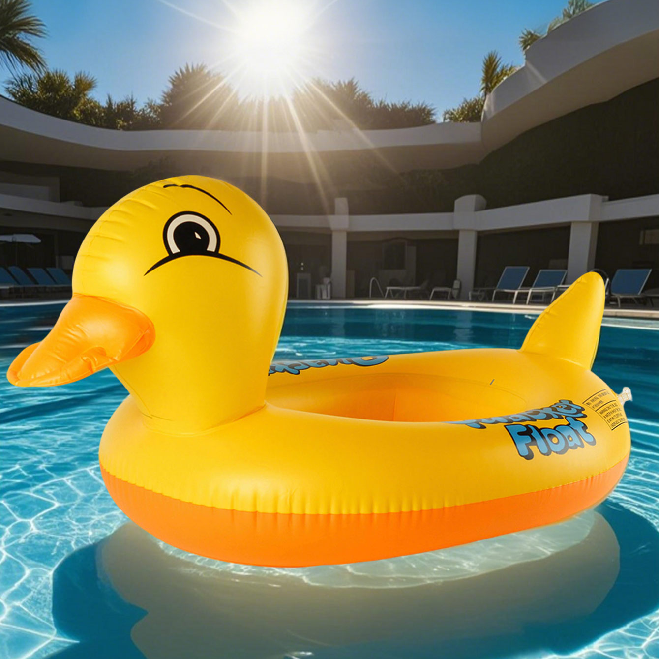 1PC eendvormige verdikte opbla - Pool Float Ring Inflatable recensie en prijs
