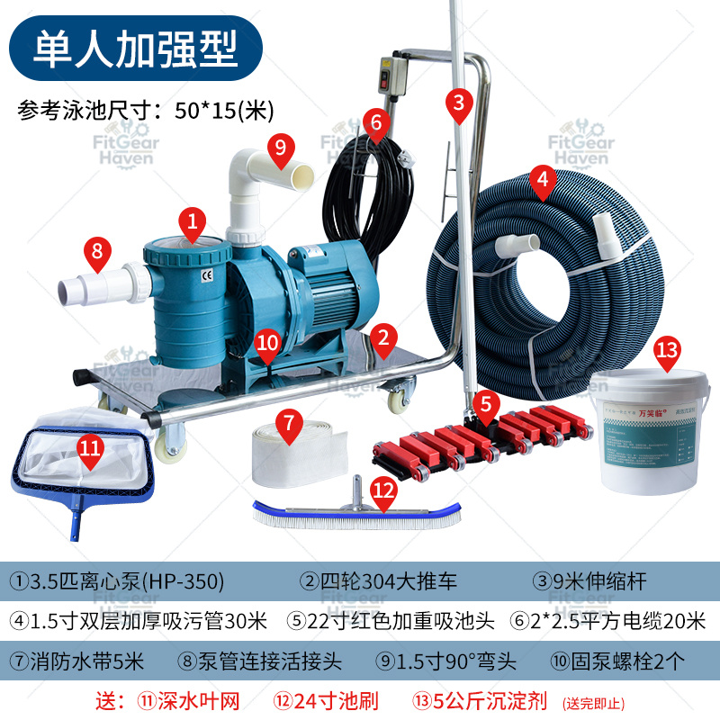 Zwembadzuigmachine Bodemreinig - Pool Vacuum Manual recensie en prijs