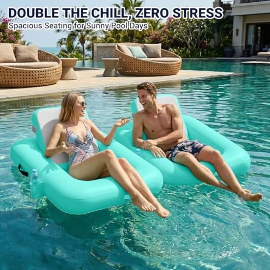 Drijvende stoelen met rugleuni - Pool Lounger Inflatable recensie en prijs