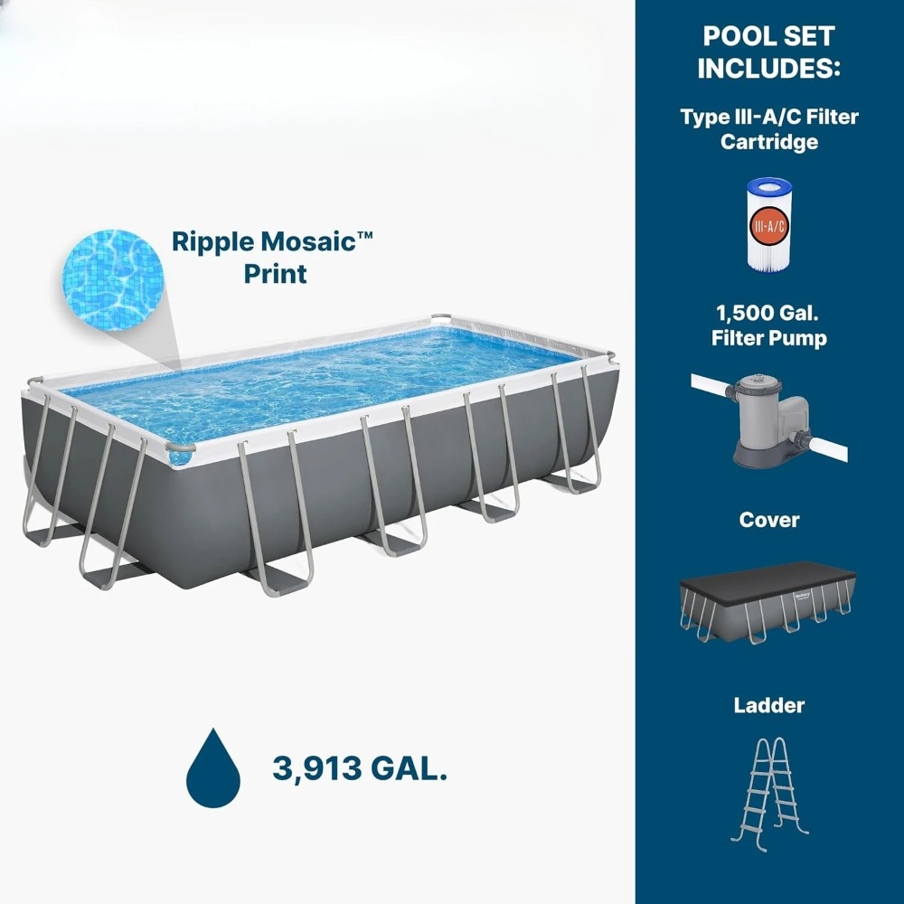 Rechthoekig bovengronds zwemba - Pool Ladder Above Ground recensie en prijs