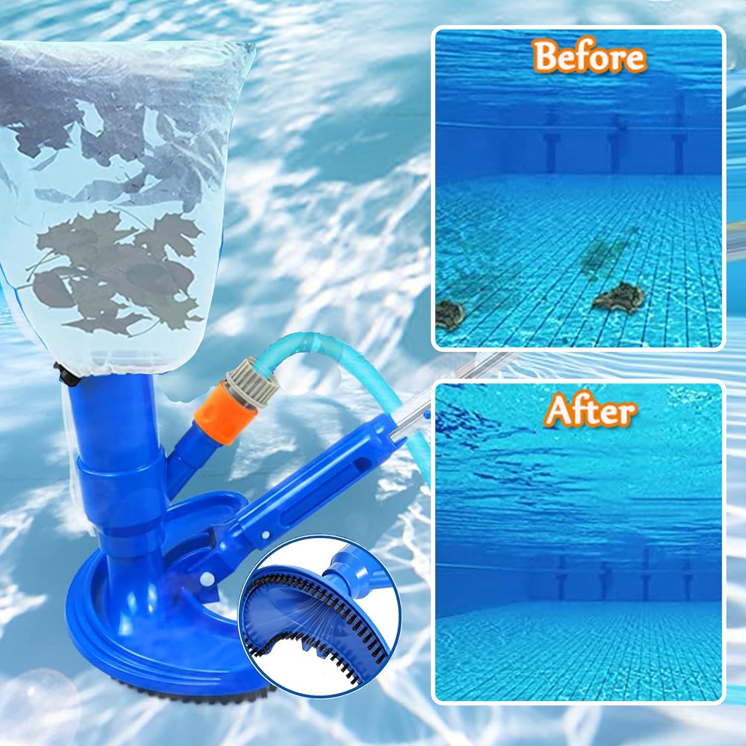 60-inch zwembadstofzuiger Hand - Pool Vacuum Manual recensie en prijs
